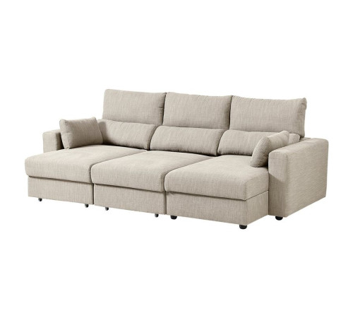 Sofa 3-osobowa z szezlongiem, Hillared beżowy ESKILSTUNA 795.373.95