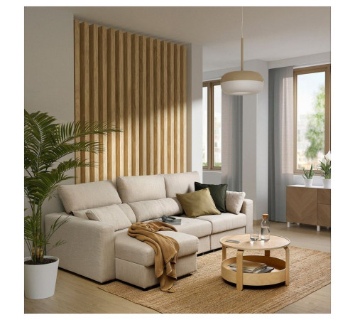 Sofa 3-osobowa z szezlongiem, Hillared beżowy ESKILSTUNA 795.373.95