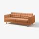 Sofa 3-osobowa, Grann/Bomstad złoto-brązowy/drewno/czarny LANDSKRONA 894.442.06