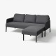 Sofa 3-osobowa z szezlongiem GLOSTAD 895.426.69