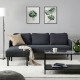 Sofa 3-osobowa z szezlongiem GLOSTAD 895.426.69