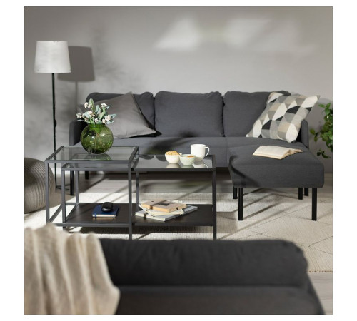 Sofa 3-osobowa z szezlongiem GLOSTAD 895.426.69