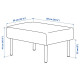 Sofa 3-osobowa z szezlongiem GLOSTAD 895.426.69