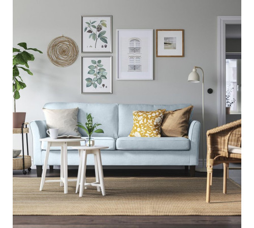 Sofa 3-osobowa, Kilanda bladoniebieski EKHOLMA 895.799.45