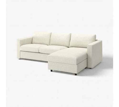 Sofa 3-osobowa, z szezlongiem/Gunnared beżowy VIMLE 993.991.09