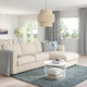 Sofa 3-osobowa, z szezlongiem/Gunnared beżowy VIMLE 993.991.09