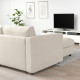 Sofa 3-osobowa, z szezlongiem/Gunnared beżowy VIMLE 993.991.09