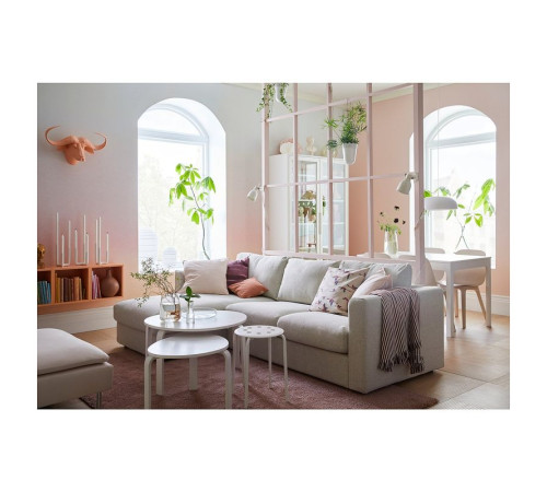 Sofa 3-osobowa, z szezlongiem/Gunnared beżowy VIMLE 993.991.09
