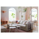 Sofa 3-osobowa, z szezlongiem/Gunnared beżowy VIMLE 993.991.09