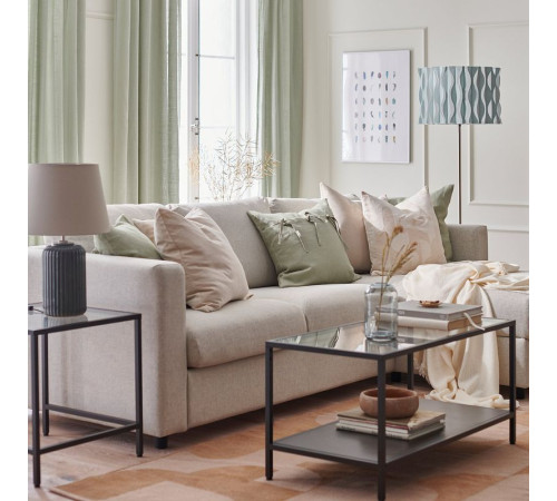 Sofa 3-osobowa, z szezlongiem/Gunnared beżowy VIMLE 993.991.09