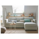 Sofa 3-osobowa, z szezlongiem/Gunnared beżowy VIMLE 993.991.09
