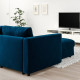 Sofa 3-osobowa, z szezlongiem/Djuparp ciemnozielononiebieski VIMLE 994.336.03