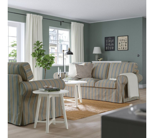 Sofa 3-osobowa, Karlshov beżowy/wielokolorowy EKTORP 995.090.04