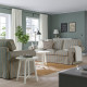 Sofa 3-osobowa, Karlshov beżowy/wielokolorowy EKTORP 995.090.04