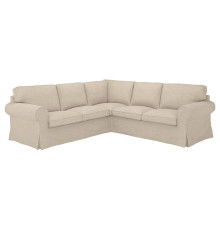 Sofa narożna 4-osobowa, Hillared beżowy EKTORP 094.362.34