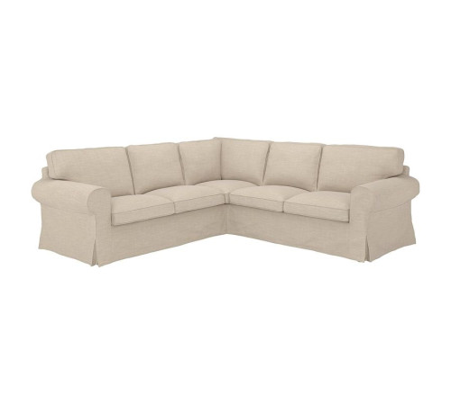 Sofa narożna 4-osobowa, Hillared beżowy EKTORP 094.362.34