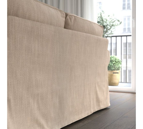 Sofa narożna 4-osobowa, Hillared beżowy EKTORP 094.362.34