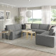 Sofa w kształcie litery U, 6-osob, Tibbleby beżowy/szary KIVIK 094.405.80