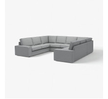 Sofa w kształcie litery U, 6-osob, Tibbleby beżowy/szary KIVIK 094.405.80