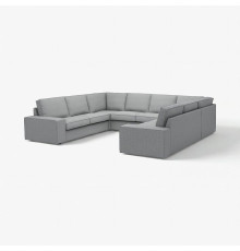 Sofa w kształcie litery U, 6-osob, Tibbleby beżowy/szary KIVIK 094.405.80