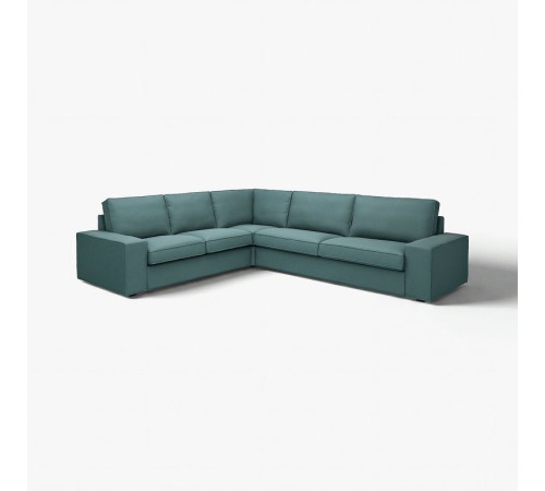 Sofa narożna 5-osobowa, Kelinge szaroturkusowy KIVIK 094.430.17