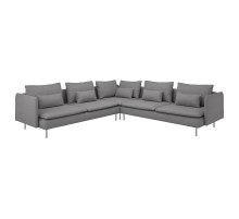 Sofa narożna, 6-osobowa, Tonerud szary SÖDERHAMN 094.520.78
