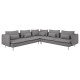 Sofa narożna, 6-osobowa, Tonerud szary SÖDERHAMN 094.520.78