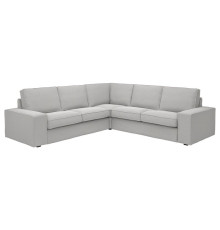 Sofa narożna 4-osobowa, Tallmyra biały/czarny KIVIK 094.847.29