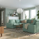 Sofa w kształcie litery U, 6-osob, Tallmyra jasnozielony KIVIK 095.276.58