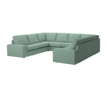 Sofa w kształcie litery U, 6-osob, Tallmyra jasnozielony KIVIK 095.276.58