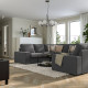Sofa w kształcie litery U, 6-osob, Tallmyra średnioszary KIVIK 095.278.04