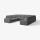 Sofa w kształcie litery U, 6-osob, Tallmyra średnioszary KIVIK 095.278.04