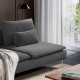 Sofa narożna 4-osobowa, z otwartym końcem/Johanneshov ciemnoszary SÖDERHAMN 096.220.52