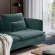 Sofa narożna, 6-osobowa, Alhamn ciemny szaroniebieski SÖDERHAMN 096.223.11