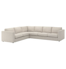 Sofa narożna 5-osobowa, Gunnared beżowy VIMLE 193.995.75