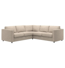 Sofa narożna 4-osobowa, Hillared beżowy VIMLE 194.343.62