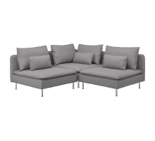 Sofa narożna 3-osobowa, Tonerud szary SÖDERHAMN 194.520.68
