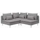 Sofa narożna 3-osobowa, Tonerud szary SÖDERHAMN 194.520.68