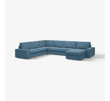 Sofa narożna 6-osobowa z szezl, Tallmyra niebieski KIVIK 194.847.00