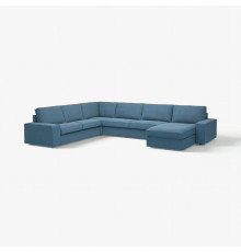 Sofa narożna 6-osobowa z szezl, Tallmyra niebieski KIVIK 194.847.00