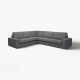 Sofa narożna 5-osobowa, Tallmyra średnioszary KIVIK 194.847.19