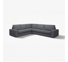 Sofa narożna 5-osobowa, Gunnared średnioszary KIVIK 194.847.24