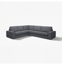 Sofa narożna 5-osobowa, Gunnared średnioszary KIVIK 194.847.24