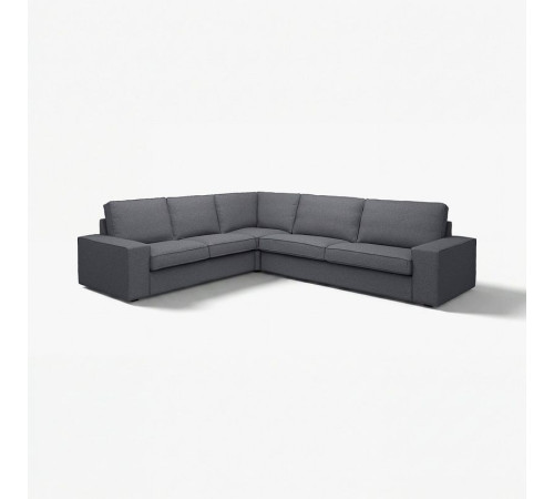 Sofa narożna 5-osobowa, Gunnared średnioszary KIVIK 194.847.24