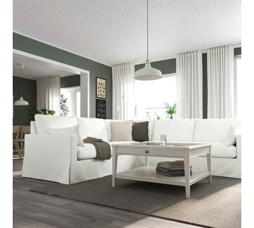 Sofa narożna 4-osobowa, Hallarp biały HYLTARP 194.895.66