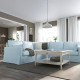 Sofa narożna 4-osobowa, Kilanda bladoniebieski HYLTARP 194.895.71