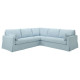 Sofa narożna 4-osobowa, Kilanda bladoniebieski HYLTARP 194.895.71