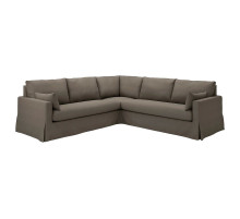 Sofa narożna 4-osobowa, Gransel szarobrązowy HYLTARP 195.148.20