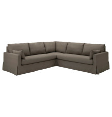 Sofa narożna 4-osobowa, Gransel szarobrązowy HYLTARP 195.148.20