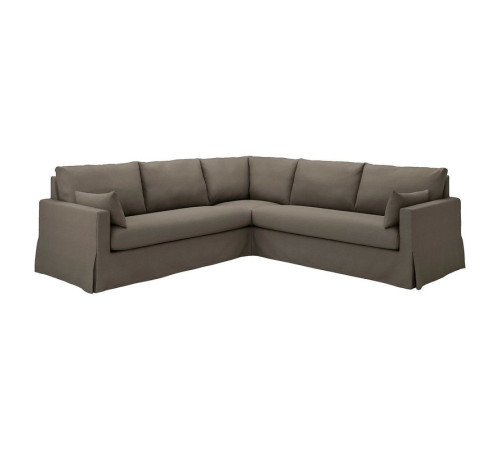 Sofa narożna 4-osobowa, Gransel szarobrązowy HYLTARP 195.148.20